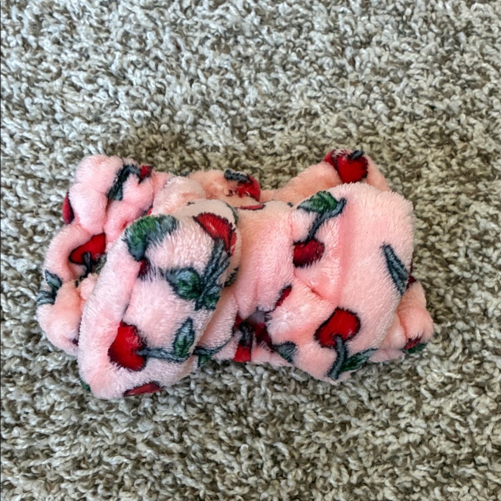 Pink Cherry Patterned Kids Headband